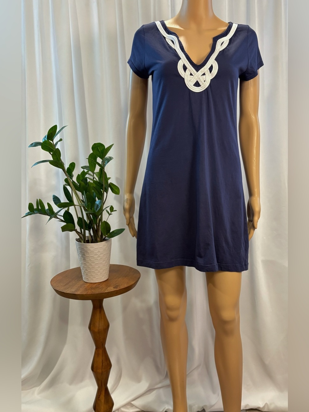 Lilly Pulitzer True Navy Brewster T-Shirt Dress Size Small